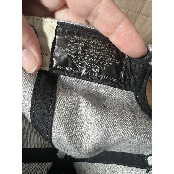 Flash Lightning Bolt DC Comics Gray Adjustable Snapback Baseball Cap Hat - Picture 8 of 8